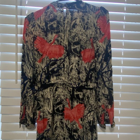 & Other Stories above-the-knee-length dress with bird print - Picture 3 of 3